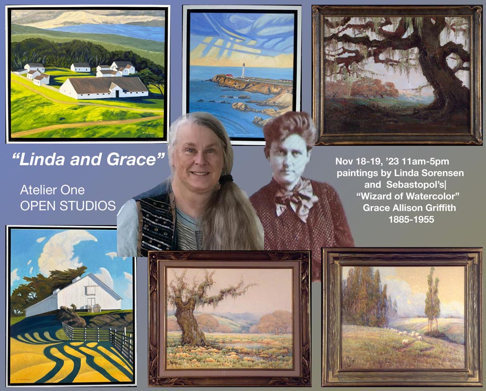 Postcard for Linda and Grace Exhibition, Nov 18 & 19, 2023