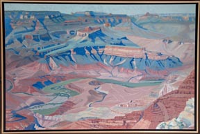 Linda Sorensen Planes of the Grand Canyon with Annesley floater frame