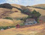 LL Sorensen Blue Farmhouse at Tomales