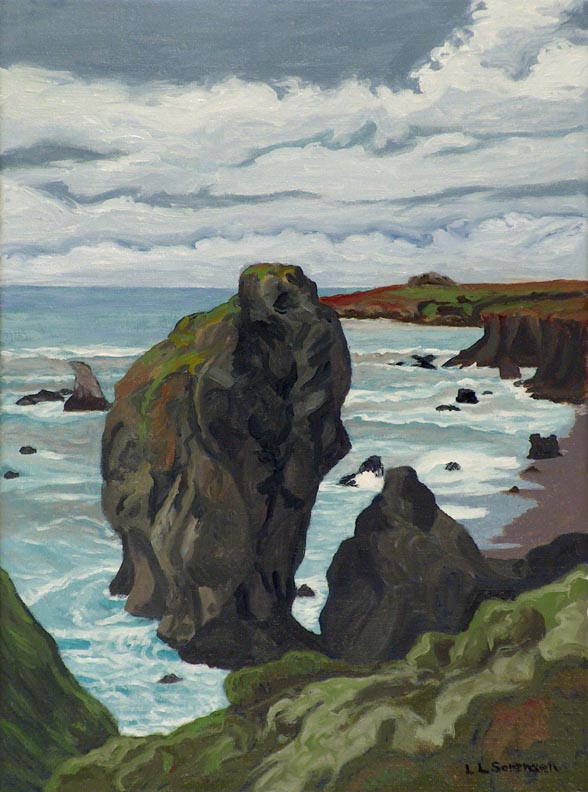 Grassy Pinacle Cut from the Cliff LL Sorensen