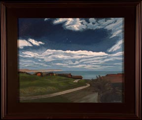 Moonlit Path to the Sea LL Sorensen with frame