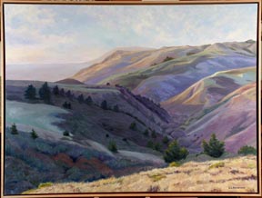 Linda Sorensen Ridege to the Sea from Coleman Valley Road with Maple Floater Frame