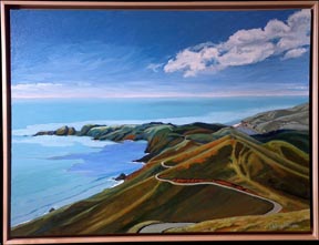 Road to Point Bonita Light LL Sorensen with Frame
